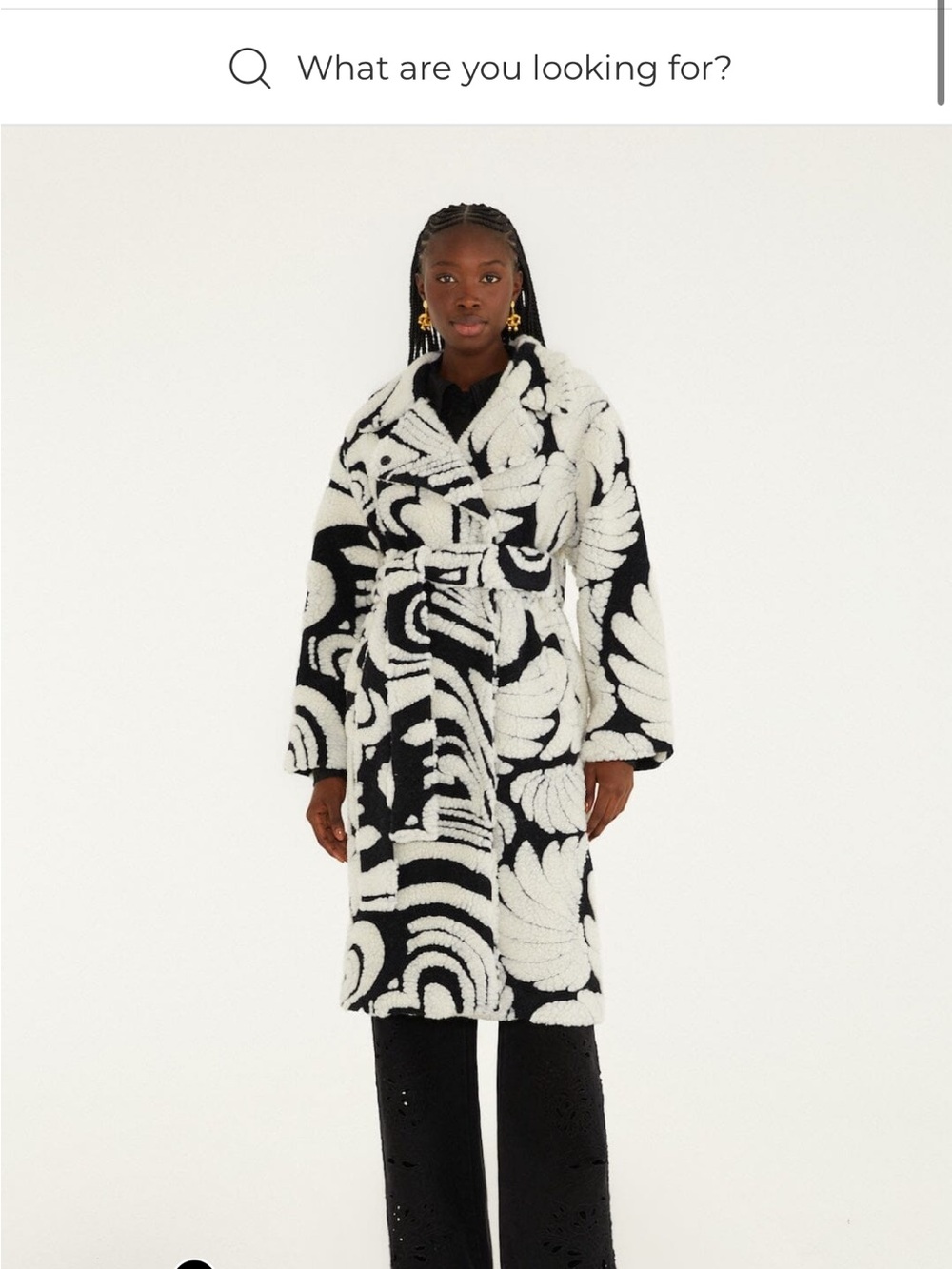 FARM Rio Hearts and Banana Fleece Coat
